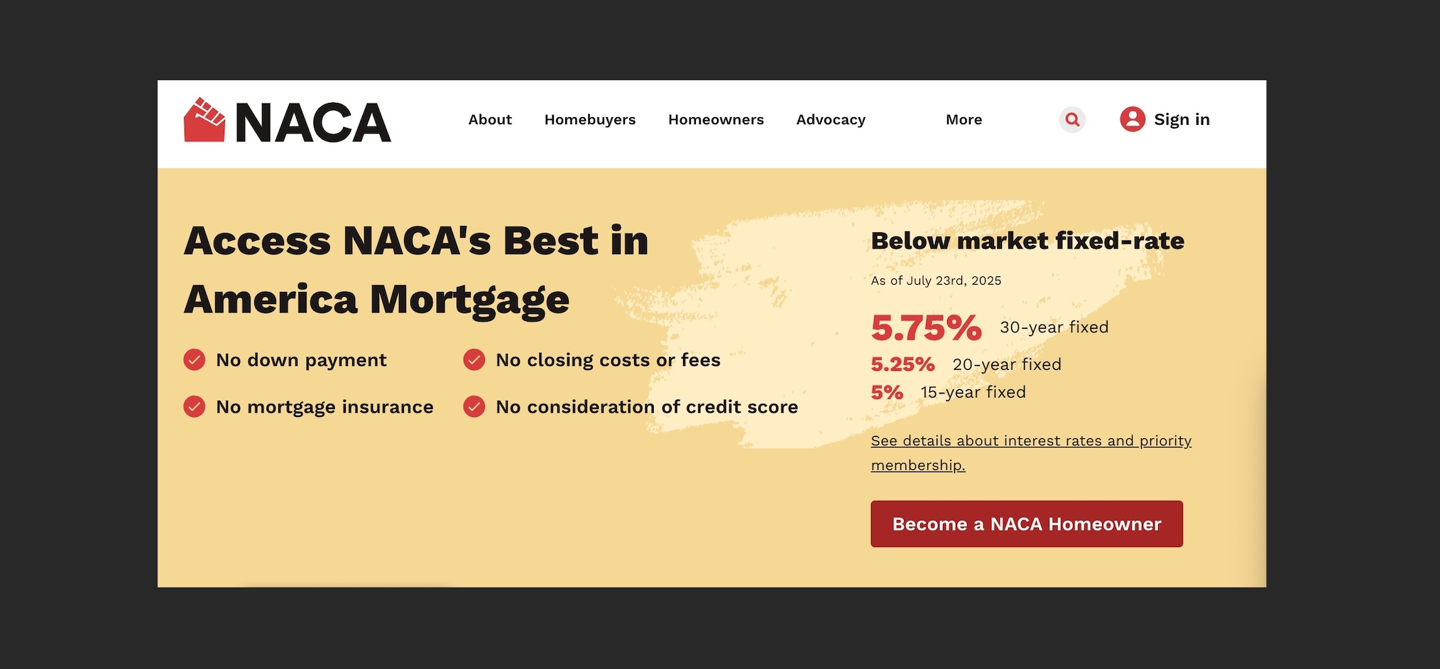 NACA: Neighborhood Assistance Corporation of America